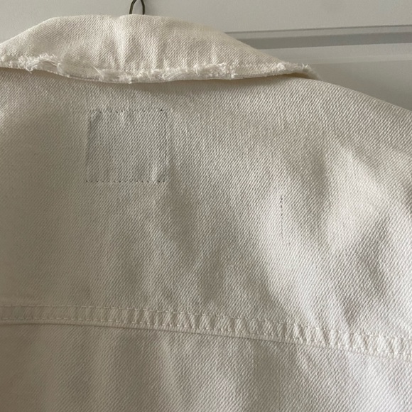 ZARA off white cropped denim jacket - Picture 6 of 6